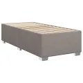 cadre de lit avec matelas Taupe 90x200 cm Tissu