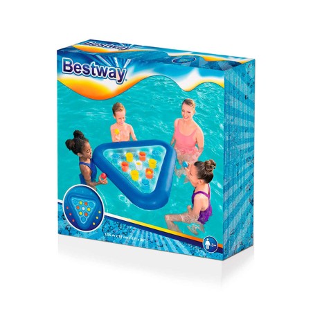 Bestway Juego Flotante Triangulo Hinchable con Bolas 105x97 cm +3 Año