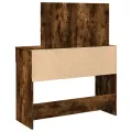Coiffeuse avec LED chêne fumé 100x40x120 cm