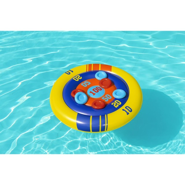 Bestway Juego Flotante Lanza Hinchable Discos D140 cm +3 Años Piscina