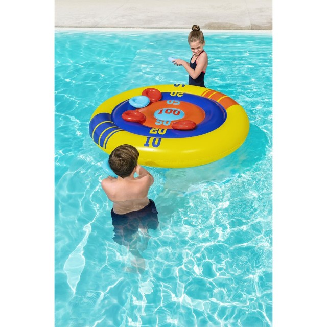 Bestway Spiel Aufblasbares Diskus-Wurfschwimmset D140 cm +3 Jahre Pool