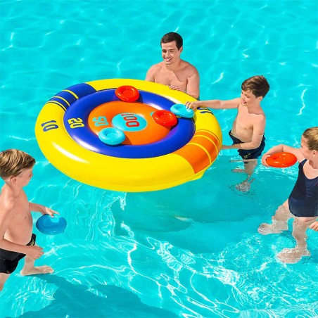 Bestway Juego Flotante Lanza Hinchable Discos D140 cm +3 Años Piscina