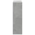 Bibliothèque gris béton 102x32x108 cm bois d'ingénierie