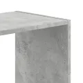 Bibliothèque gris béton 102x32x108 cm bois d'ingénierie