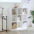Bibliothèque blanc 102x32x108 cm bois d'ingénierie