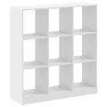 Bibliothèque blanc 102x32x108 cm bois d'ingénierie