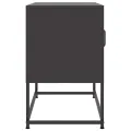 Meuble TV noir 68x39x60,5 cm acier