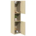 Armoire de salle de bain Chêne sonoma 30x30x130 cm Aggloméré