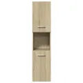Armoire de salle de bain Chêne sonoma 30x30x130 cm Aggloméré