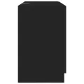 Armoire d'évier noir 78x37x59 cm bois d'ingénierie