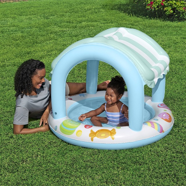 Bestway Piscina Gonfiabile per Bambini con Anello a Forma di Gelateria