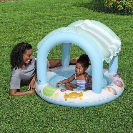 Bestway Piscine Gonflable Enfant Cerceau Glacerie 104x84 cm +2 Ans Jar