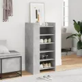 Armoire à chaussures gris béton 52x37,5x100cm bois d'ingénierie