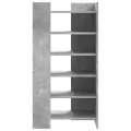 Armoire à chaussures gris béton 52x37,5x100cm bois d'ingénierie