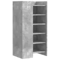 Armoire à chaussures gris béton 52x37,5x100cm bois d'ingénierie