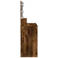 Coiffeuse avec LED chêne fumé 80x41x134,5 cm