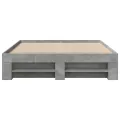 Cadre de lit sans matelas gris béton 135x190 cm bois ingénierie