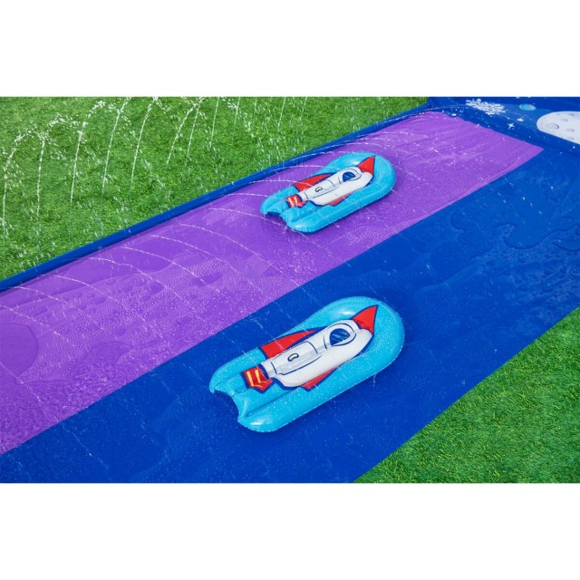 Bestway Glijbaan met Dubbele Spronghelling 488x138 cm +3 Jaar Tuin 523