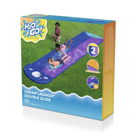 Bestway Rutschbahn mit Doppelsprung Rampe 488x138 cm +3 Jahre Garten 5