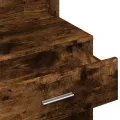 Coiffeuse avec armoire chêne fumé 80x35x132 cm