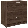 Meuble d'évier chêne marron 59x37x59 cm bois d'ingénierie