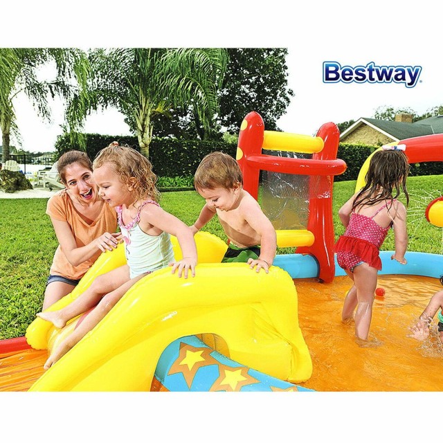 "Bestway Piscine Gonflable Parc de Jeux Bowling 435x213x117 cm +2 Ans