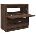Meuble d'évier chêne marron 59x37x59 cm bois d'ingénierie