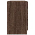 Meuble d'évier chêne marron 59x37x59 cm bois d'ingénierie