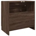 Meuble d'évier chêne marron 59x37x59 cm bois d'ingénierie