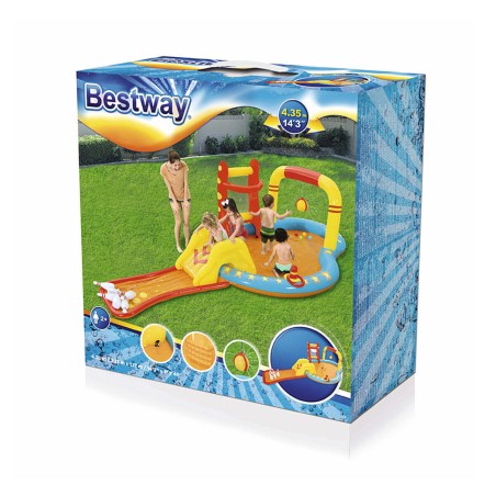 Bestway Piscina Hinchable Parque de Juegos Bolos 435x213x117 cm +2 Añ