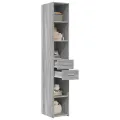 Buffet haut sonoma gris 30x42,5x185 cm bois d'ingénierie