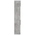 Armoire de rangement mince gris béton 30x42,5x225 cm