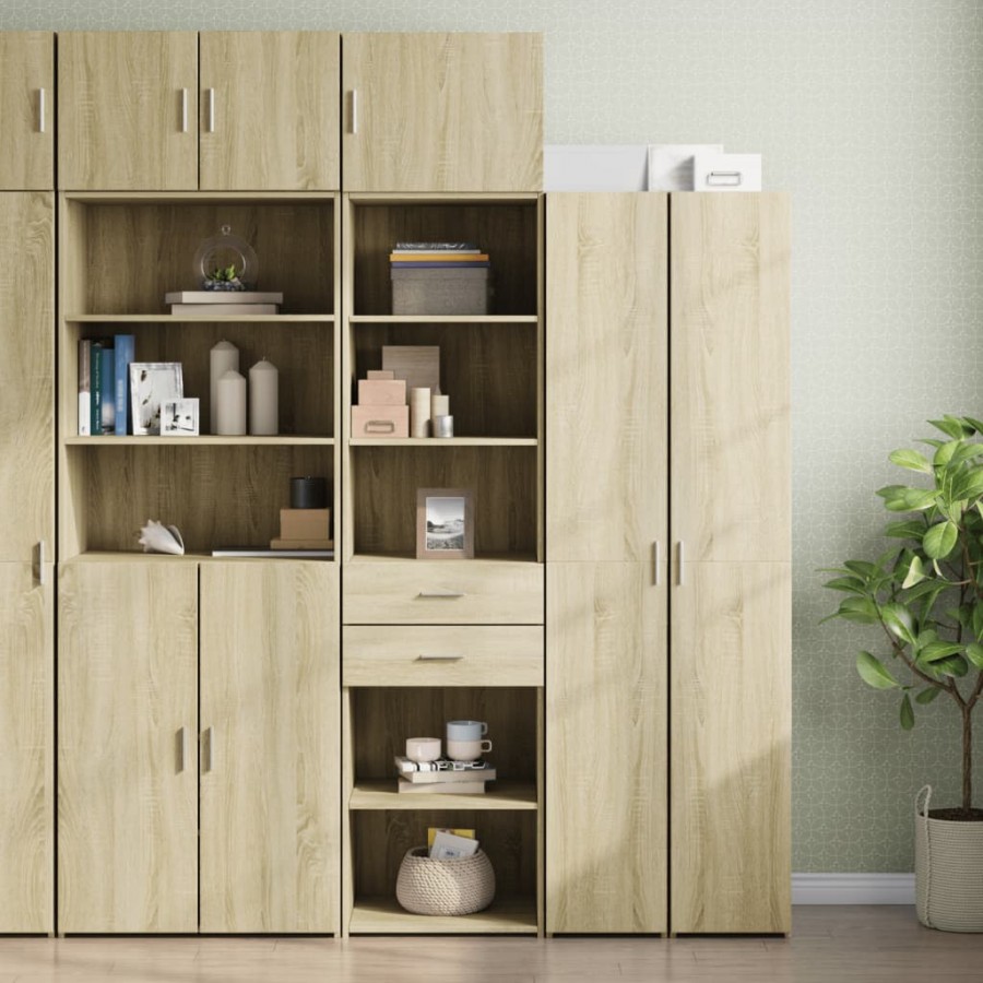 Armoire de rangement mince chêne sonoma 50x42,5x225 cm