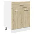 Armoire de plancher tiroir Chêne sonoma 60x46x81,5 cm Aggloméré