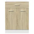 Armoire de plancher tiroir Chêne sonoma 60x46x81,5 cm Aggloméré