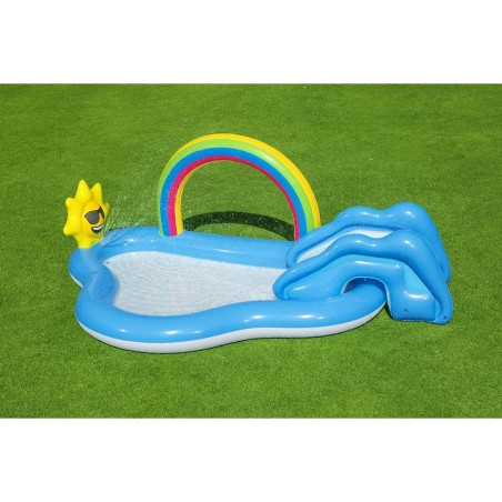 Bestway Opblaasbaar Zwembad Regenboog Speelpark 257x145x91 cm +2 Jaar
