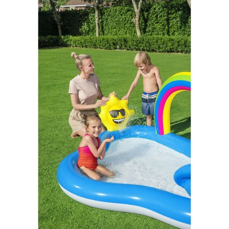 Bestway Opblaasbaar Zwembad Regenboog Speelpark 257x145x91 cm +2 Jaar