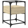 Tables de chevet 2 pcs chêne sonoma 40x40x55 cm bois ingénierie