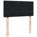 cadre de lit avec matelas Noir 100x200 cm Velours