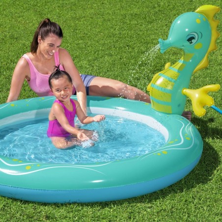Bestway Piscina Gonfiabile per Bambini Getto Cavallo 188x160x86 cm +2