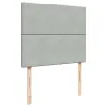 cadre de lit et matelas gris clair 120x190cm velours