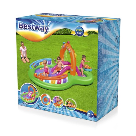 Bestway Opblaasbaar Speelpark Muzikaal 295x190x137 cm +2 Jaar Tuin 531