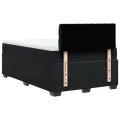cadre de lit avec matelas noir 120x190 cm velours