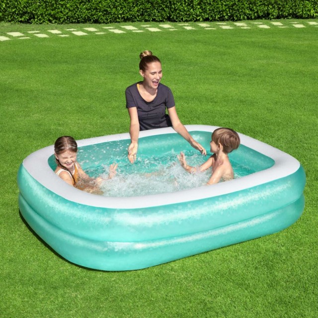 Bestway Piscina Hinchable 2 Camaras Rectangular 201x150x51 cm +6 Años