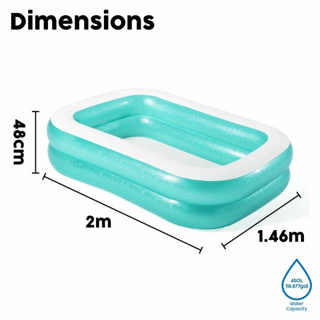 Inflatable Paddling Pool for Children Bestway Multicolour 201 x 150 x