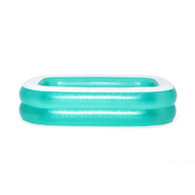 Bestway Piscina Gonfiabile 2 Camere Rettangolare 201x150x51 cm +6 Anni