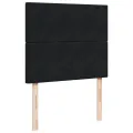 cadre de lit avec matelas Noir 120x200 cm Velours