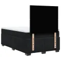 cadre de lit avec matelas Noir 120x200 cm Velours