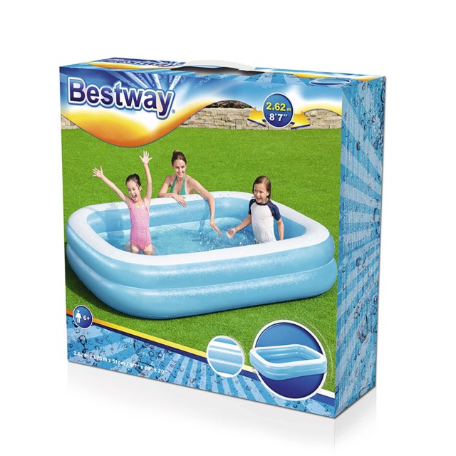 Inflatable Paddling Pool for Children Bestway Multicolour 262 x 175 x
