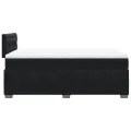 cadre de lit avec matelas Noir 120x200 cm Velours